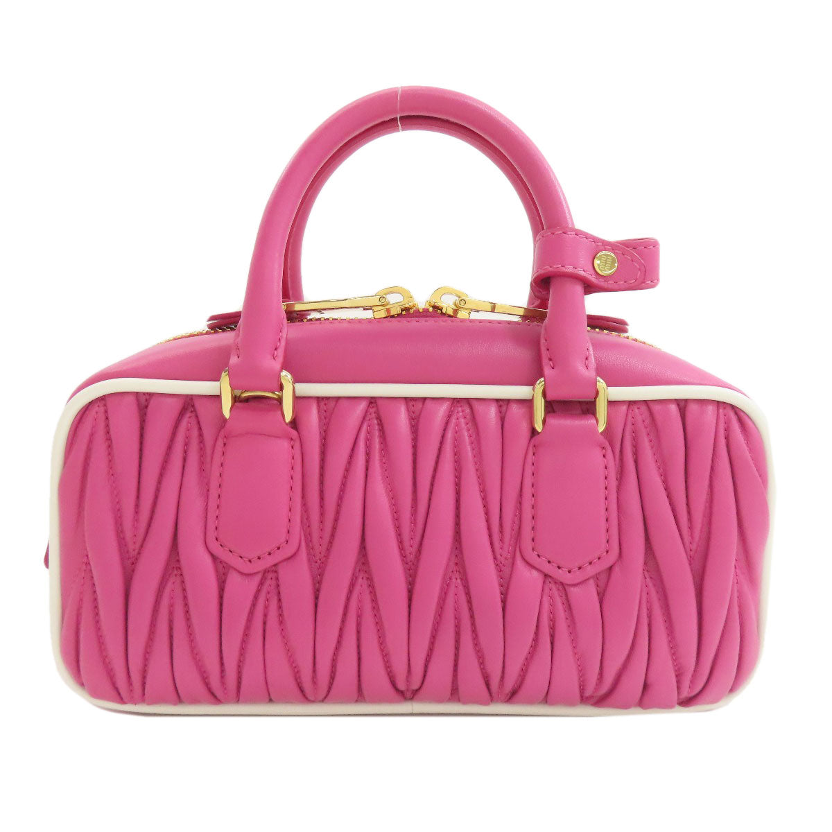 MIUMIU Arcadi Matelasse 2WAY Handbag Calf Ladies [Used]