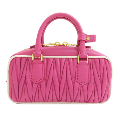 MIUMIU Arcadi Matelasse 2WAY Handbag Calf Ladies [Used]