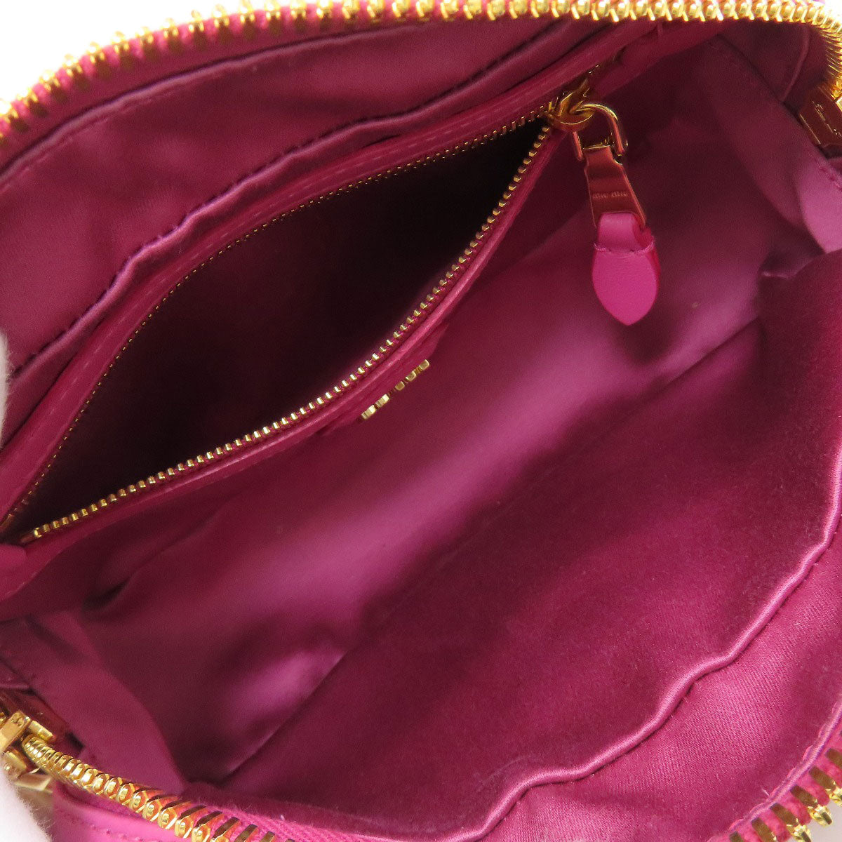 MIUMIU Arcadi Matelasse 2WAY Handbag Calf Ladies [Used]