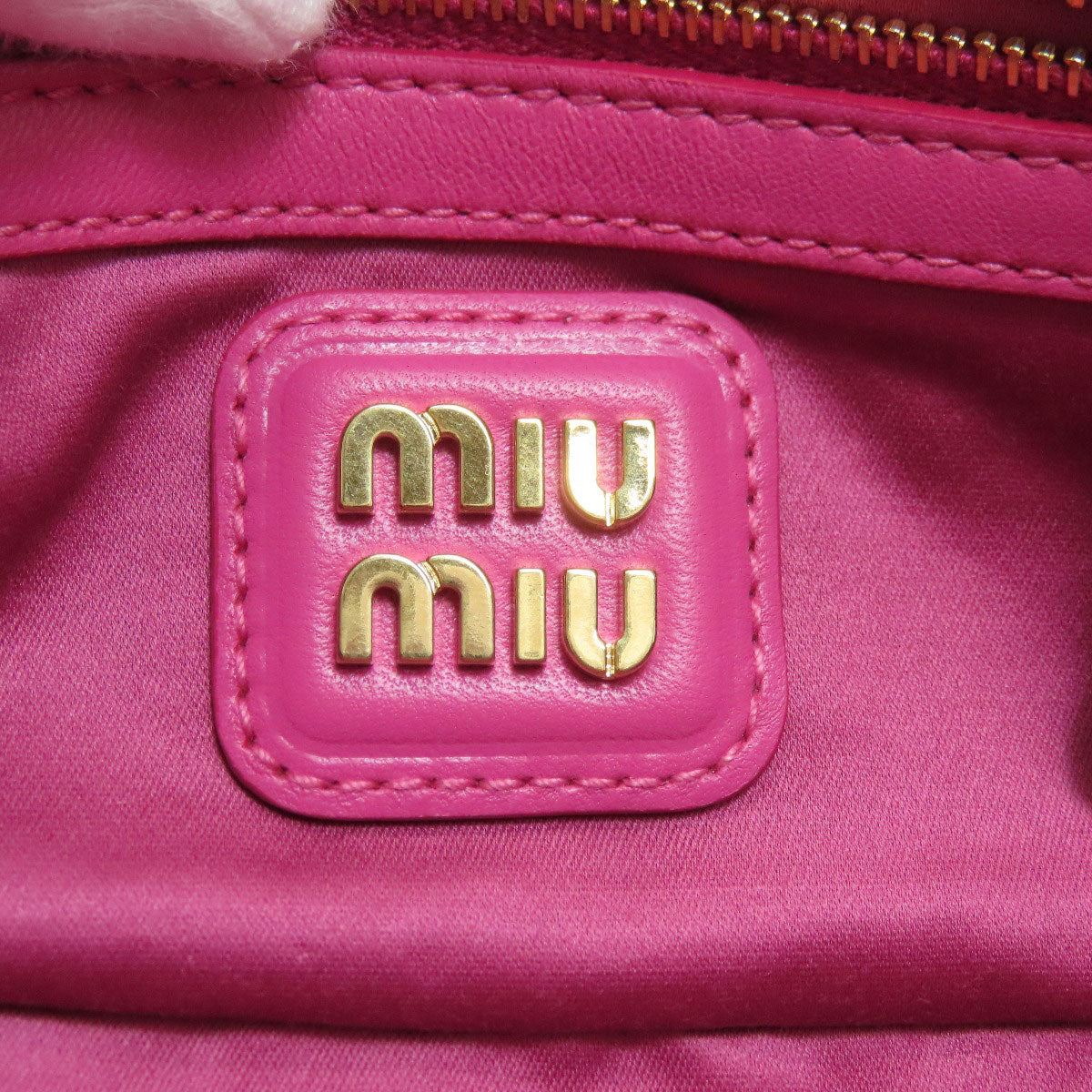 MIUMIU Arcadi Matelasse 2WAY Handbag Calf Ladies [Used]