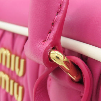 MIUMIU Arcadi Matelasse 2WAY Handbag Calf Ladies [Used]
