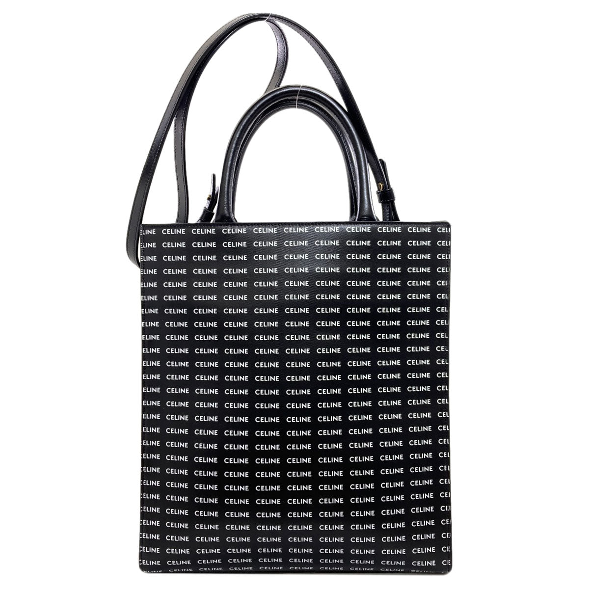 CELINE Vertical Cabas 2WAY Handbag Calf Ladies [Used]