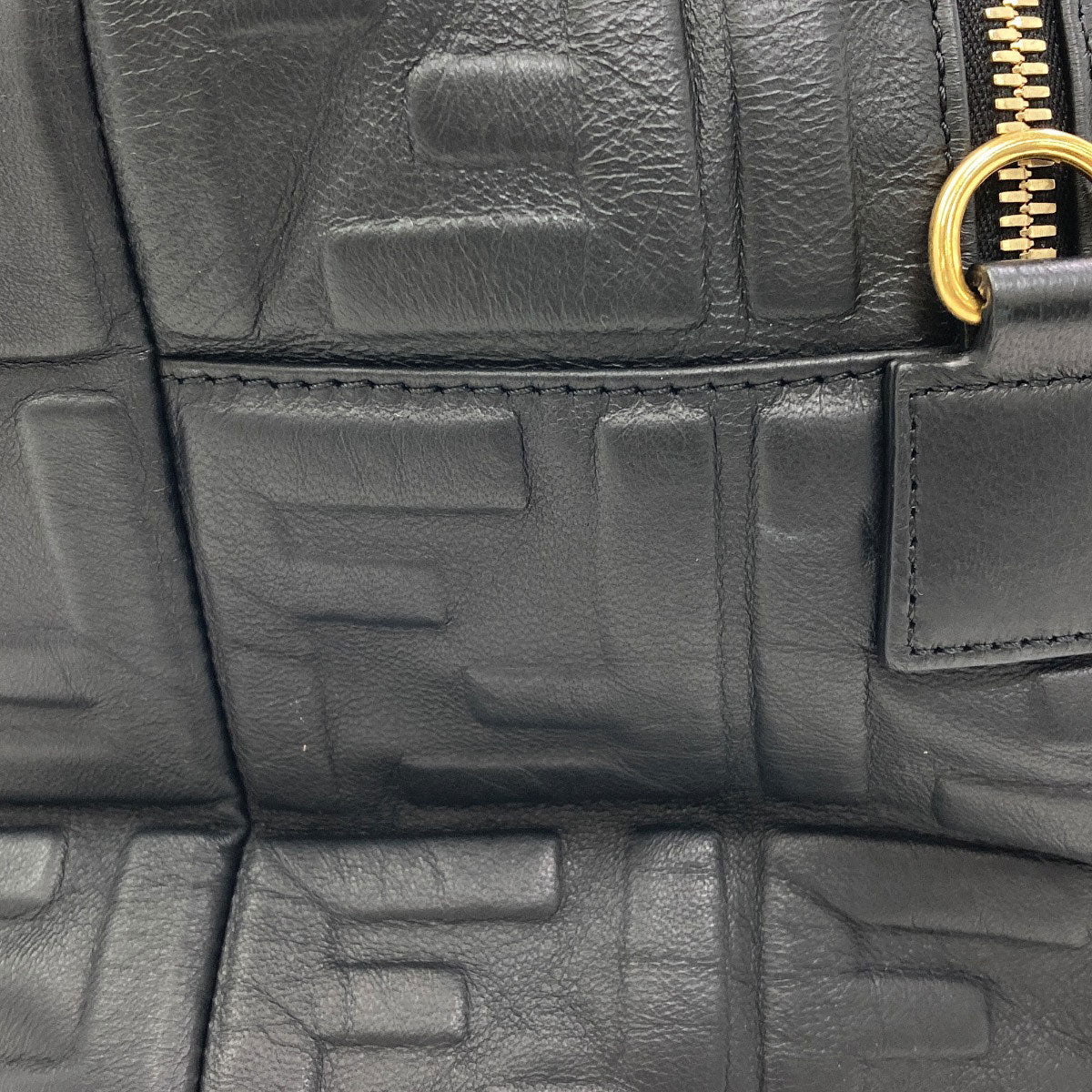 FENDI ZUCCA pattern embossed 2-way Handbag Calf Ladies [Used]