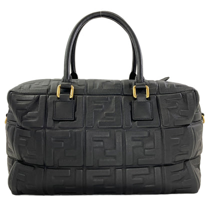 FENDI ZUCCA pattern embossed 2-way Handbag Calf Ladies [Used]