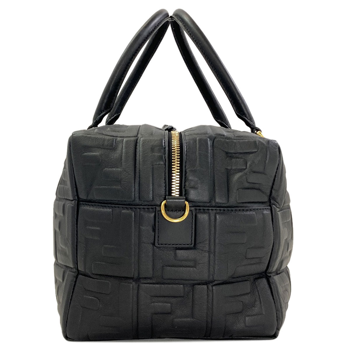FENDI ZUCCA pattern embossed 2-way Handbag Calf Ladies [Used]