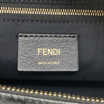 FENDI ZUCCA pattern embossed 2-way Handbag Calf Ladies [Used]