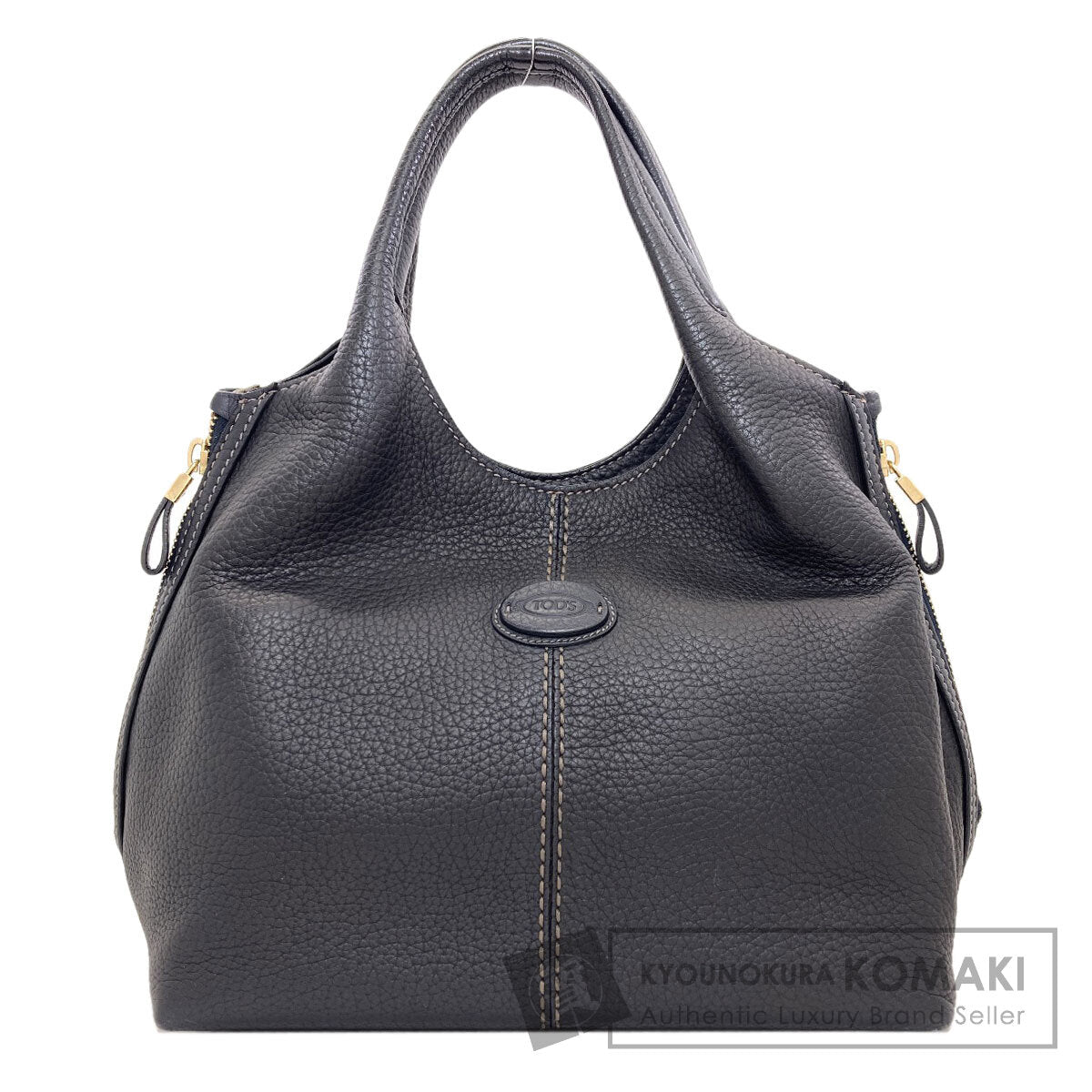 TODS logo Handbag Leather Ladies [Used]