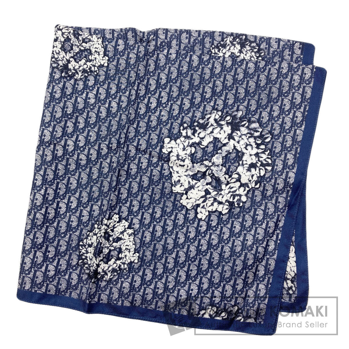 Dior Trotter pattern Scarf Silk Ladies [Used]
