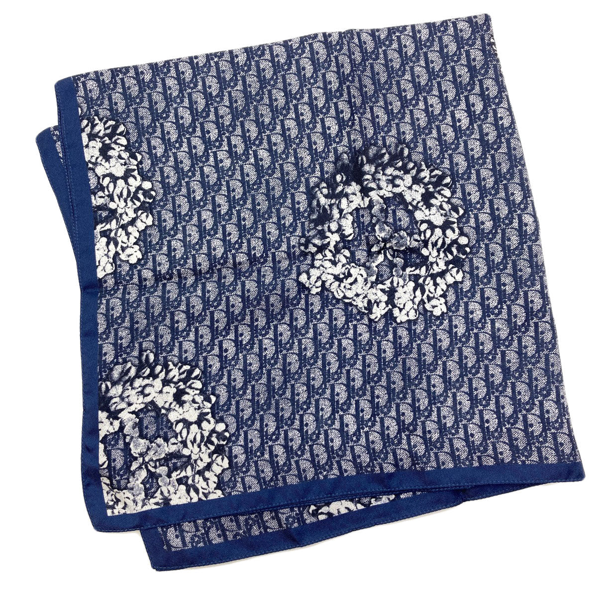 Dior Trotter pattern Scarf Silk Ladies [Used]