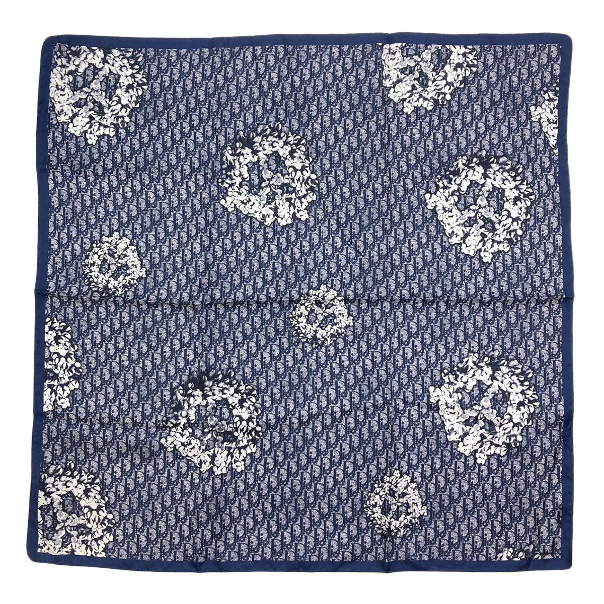 Dior Trotter pattern Scarf Silk Ladies [Used]