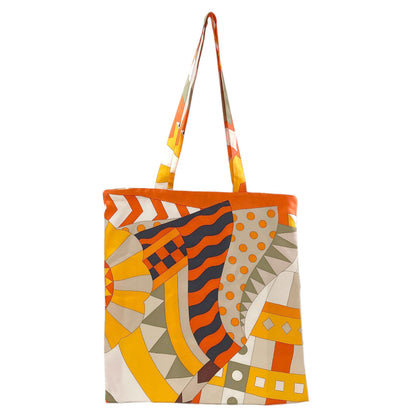HERMES Petit Ash Eco Bag Tote Bag Silk Ladies [Used]