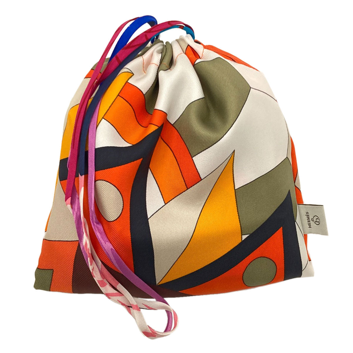 HERMES Petit Ash Eco Bag Tote Bag Silk Ladies [Used]