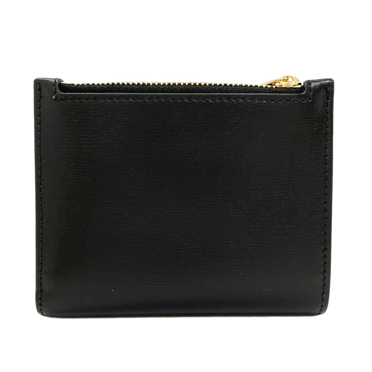Salvatore Ferragamo Vara ribbon Bifold Wallet with Coin Pocket Leather Ladies [Used]