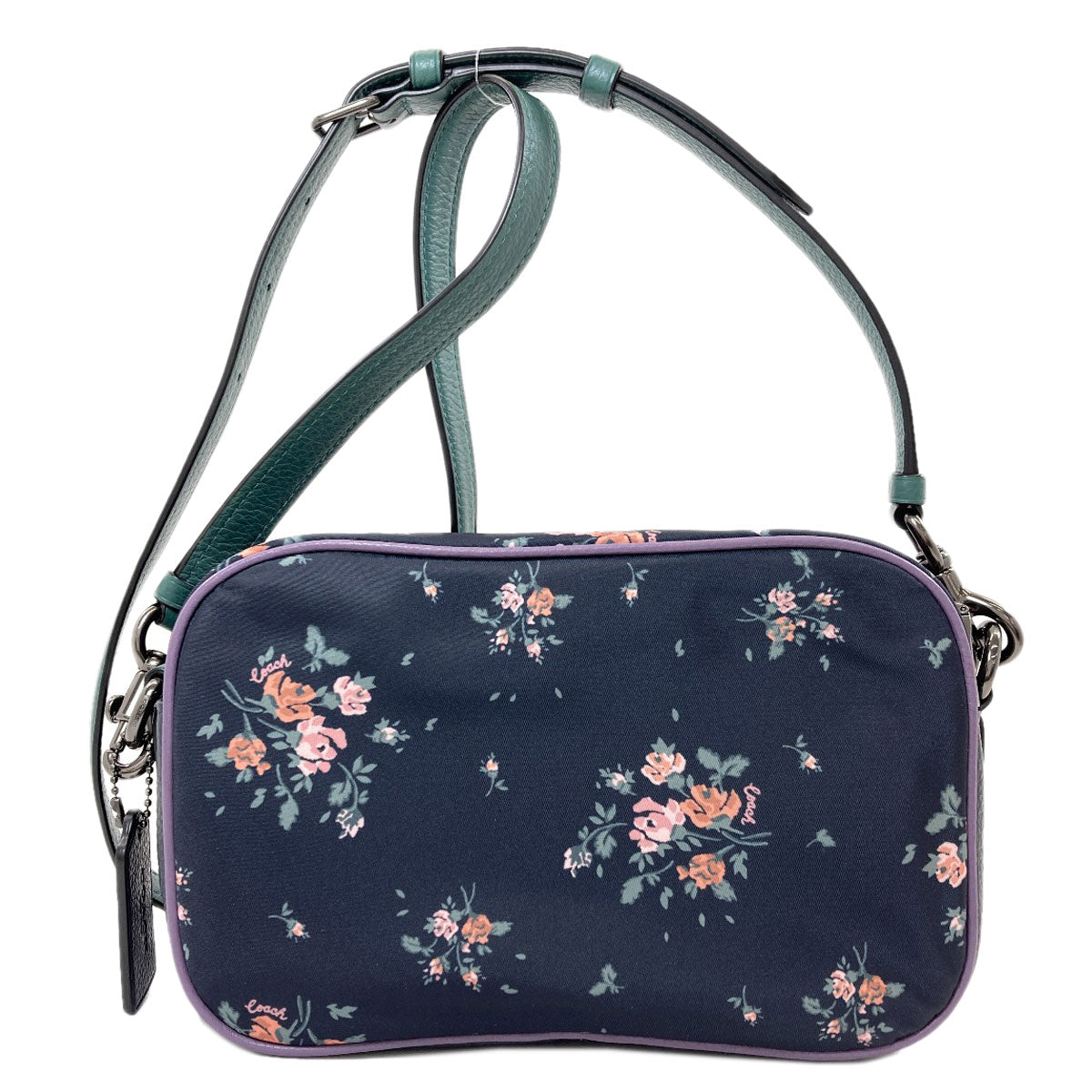 COACH 91020 Flower motif Shoulder Bag Nylon Ladies [Used]