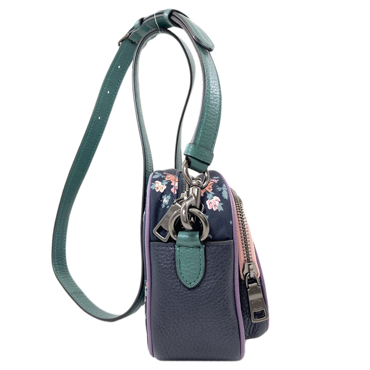 COACH 91020 Flower motif Shoulder Bag Nylon Ladies [Used]