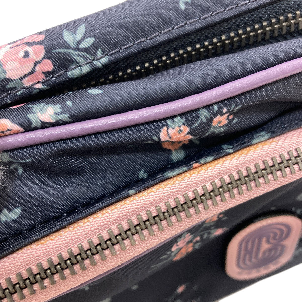 COACH 91020 Flower motif Shoulder Bag Nylon Ladies [Used]