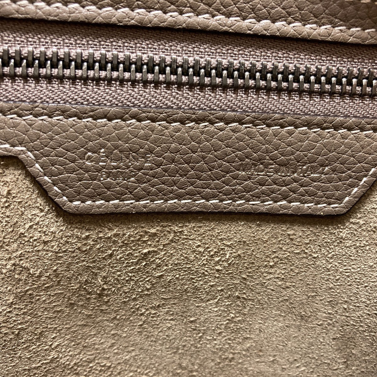 CELINE Luggage micro Tote Bag Calf Ladies [Used]