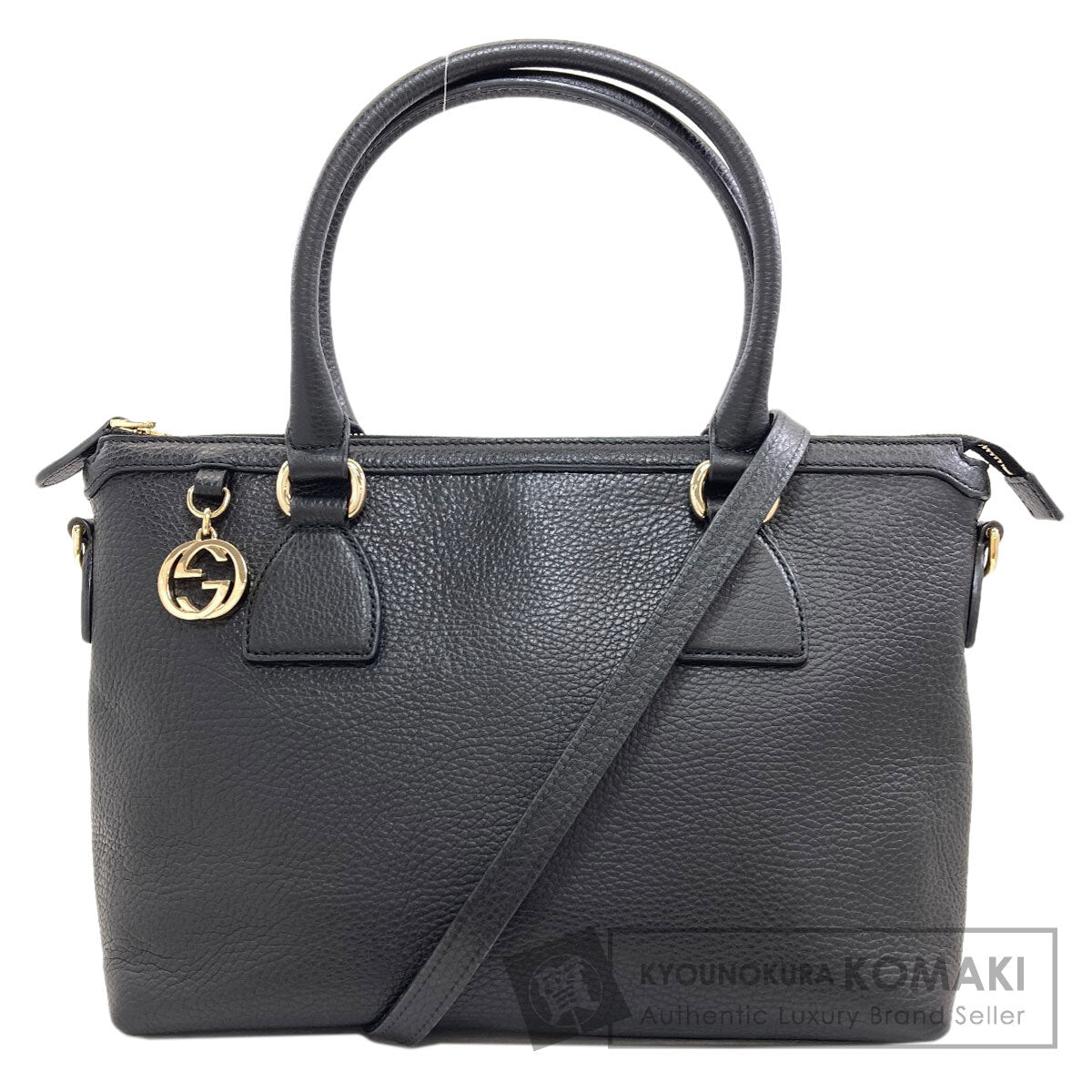 GUCCI 449659 Outlet Interlocking G 2WAY Handbag Calf Ladies [Used]