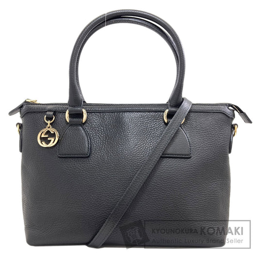 GUCCI 449659 Outlet Interlocking G 2WAY Handbag Calf Ladies [Used]