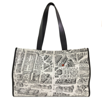 agnes b. Adrian Boeh collaboration Tote Bag Canvas Ladies [Used]