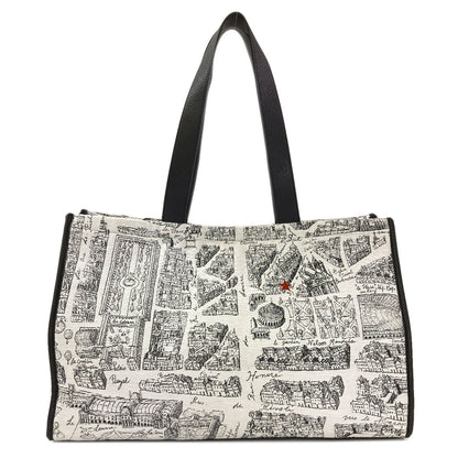 agnes b. Adrian Boeh collaboration Tote Bag Canvas Ladies [Used]