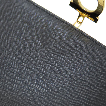 Salvatore Ferragamo GanciniHardware Bifold Wallet with Coin Pocket Leather Ladies [Used]