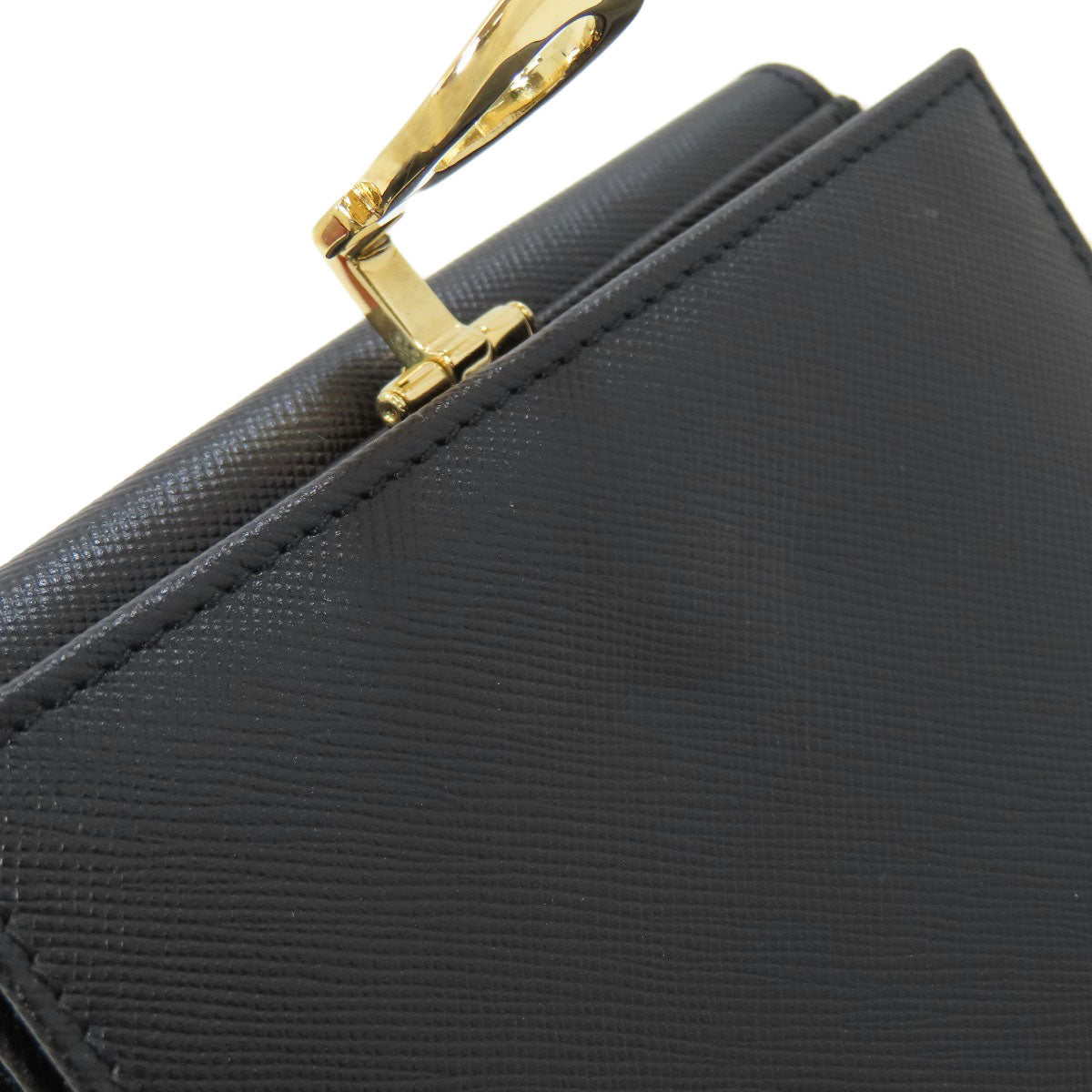 Salvatore Ferragamo GanciniHardware Bifold Wallet with Coin Pocket Leather Ladies [Used]