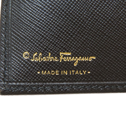 Salvatore Ferragamo GanciniHardware Bifold Wallet with Coin Pocket Leather Ladies [Used]