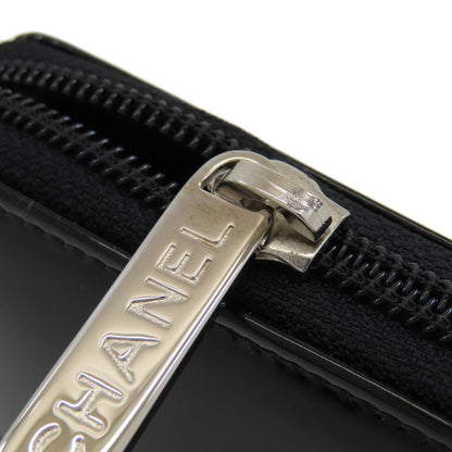 CHANEL COCO Mark SilverHardware Long wallet (with coin pocket) Enamel Ladies [Used]
