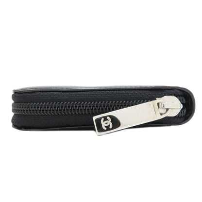 CHANEL COCO Mark SilverHardware Long wallet (with coin pocket) Enamel Ladies [Used]