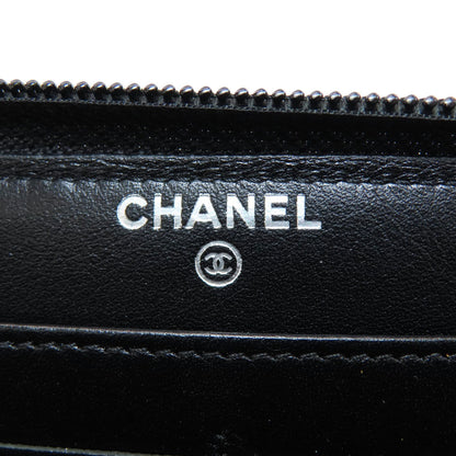 CHANEL COCO Mark SilverHardware Long wallet (with coin pocket) Enamel Ladies [Used]