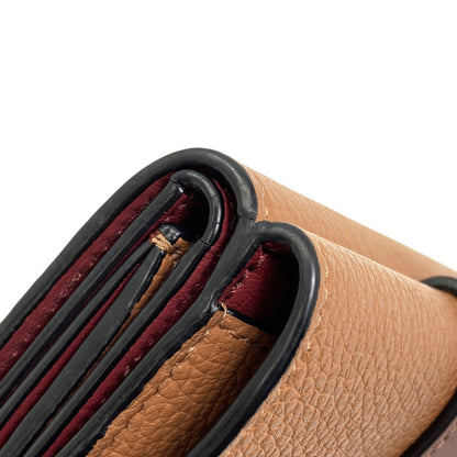 LOEWE Vertical Wallet Small Compact Wallet Tri-fold wallet (with Coin Pocket) Leather Ladies [Used]