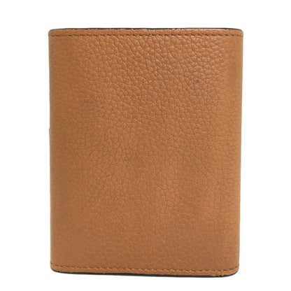 LOEWE Vertical Wallet Small Compact Wallet Tri-fold wallet (with Coin Pocket) Leather Ladies [Used]