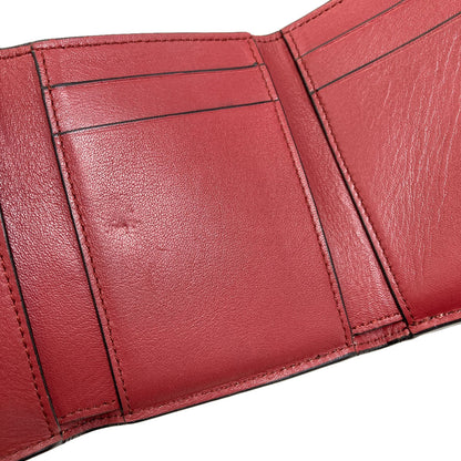 LOEWE Vertical Wallet Small Compact Wallet Tri-fold wallet (with Coin Pocket) Leather Ladies [Used]