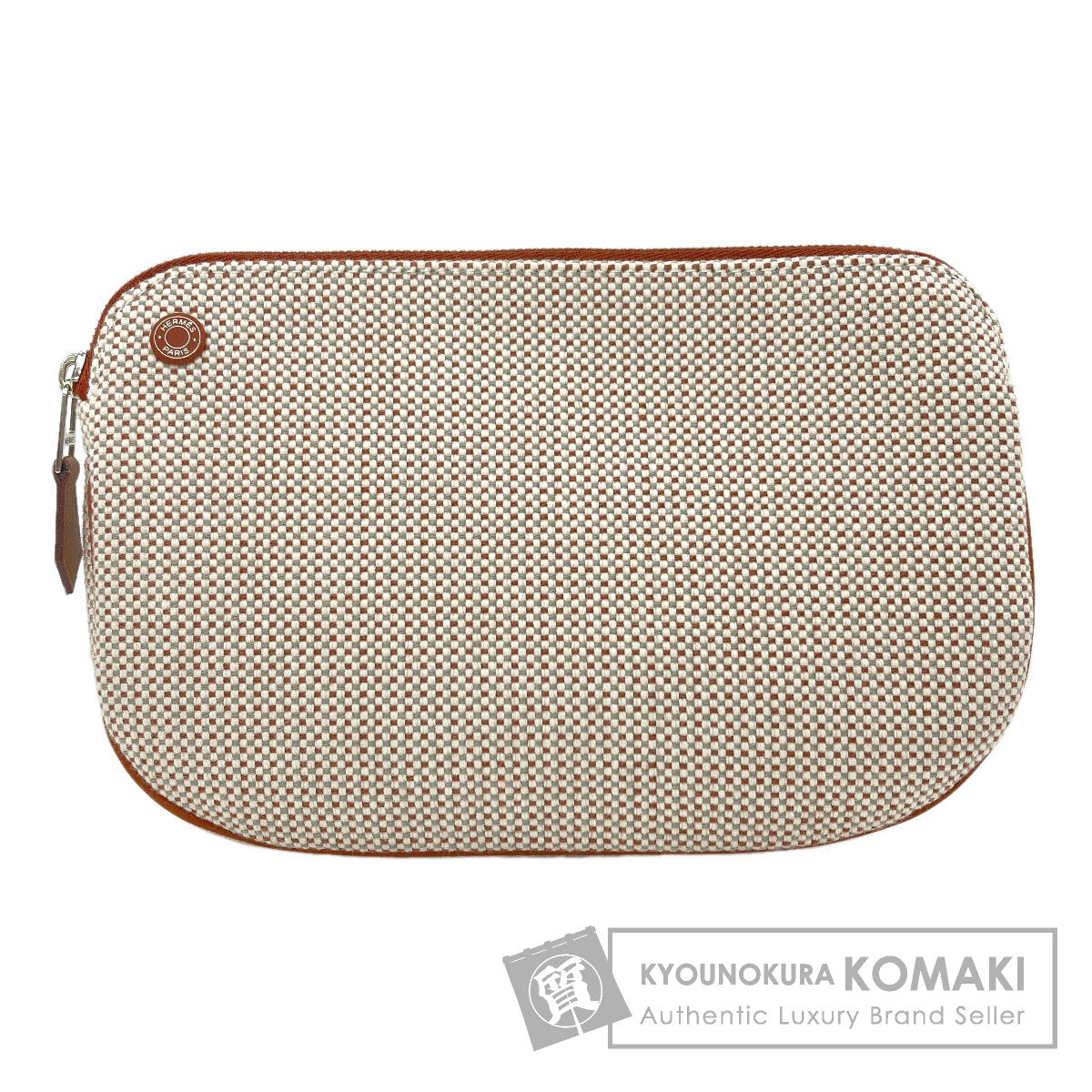 HERMES Echape Accessory pouch Tower ash Ladies [Used]