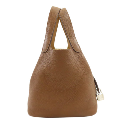 HERMES Picotin Lock PM Eclat SilverHardware Handbag Taurillon Clemence Ladies [Used]