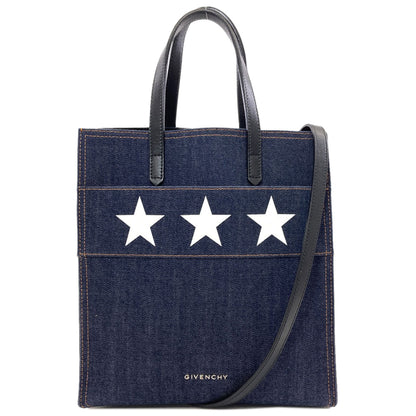 GIVENCHY Stargate 2WAY Handbag Denim Ladies [Used]