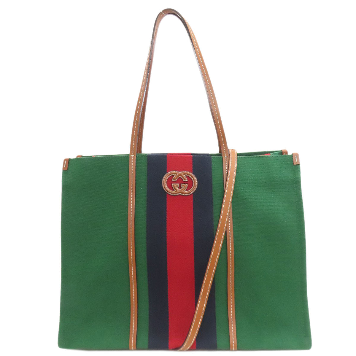 GUCCI 727701 Interlocking G 2WAY Tote Bag Canvas Ladies [Used]