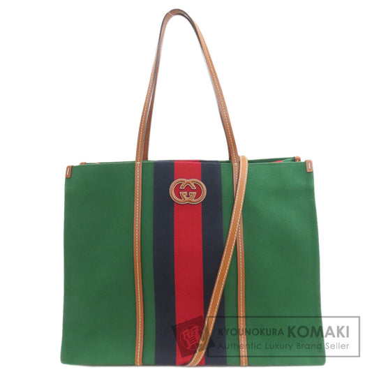 GUCCI 727701 Interlocking G 2WAY Tote Bag Canvas Ladies [Used]