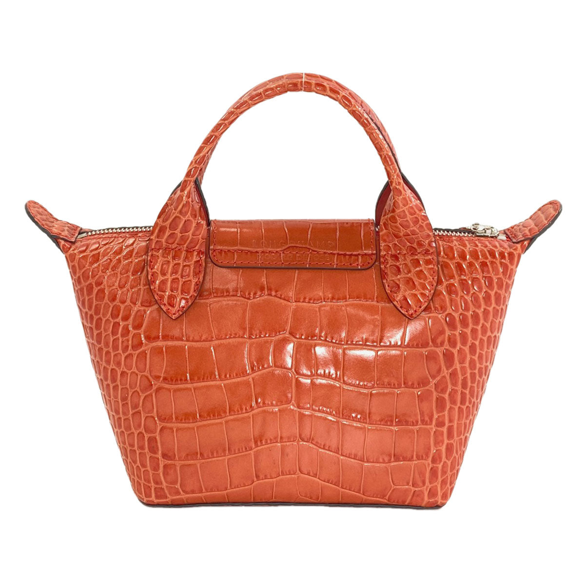 Longchamp Le Pliage Embossed 2-Way Bag Handbag Leather Ladies [Used]