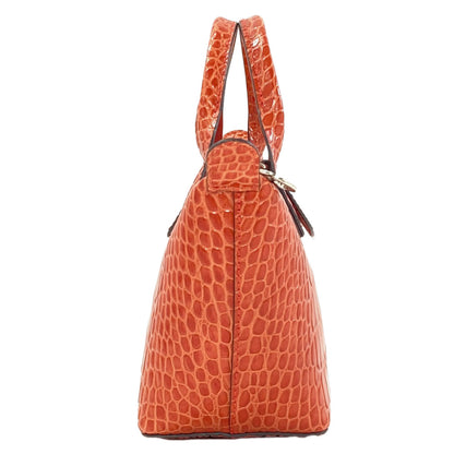 Longchamp Le Pliage Embossed 2-Way Bag Handbag Leather Ladies [Used]