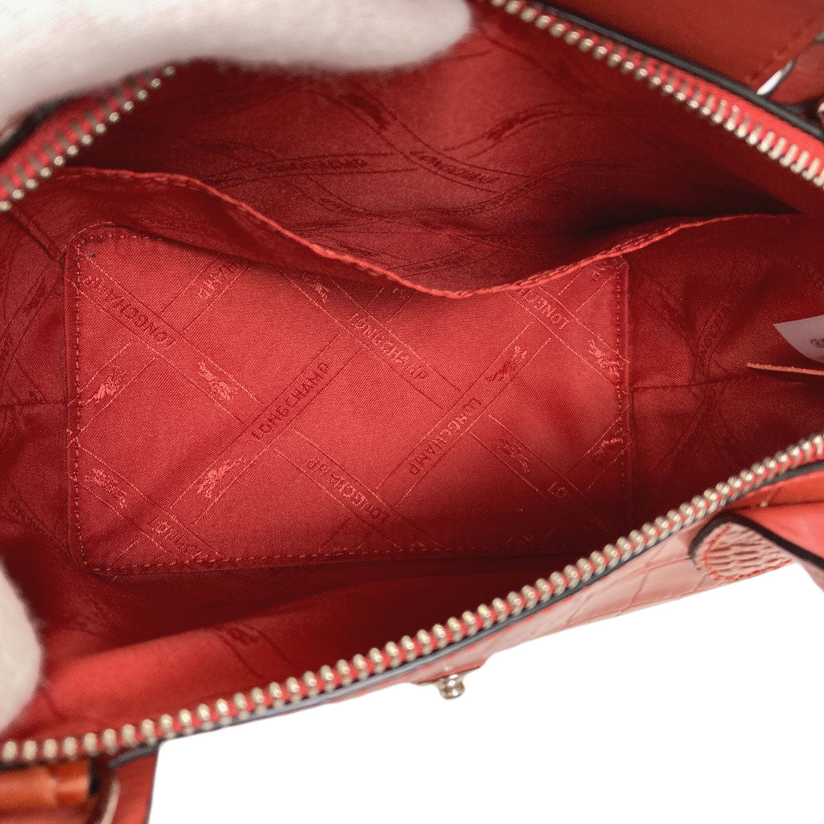 Longchamp Le Pliage Embossed 2-Way Bag Handbag Leather Ladies [Used]