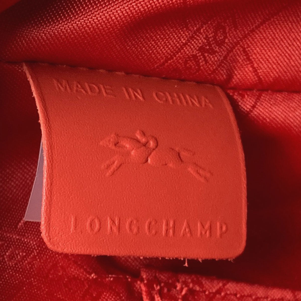 Longchamp Le Pliage Embossed 2-Way Bag Handbag Leather Ladies [Used]