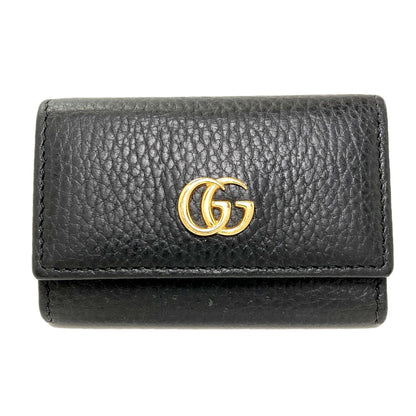 GUCCI 456118 GG Marmont Double G key holder Leather Ladies [Used]