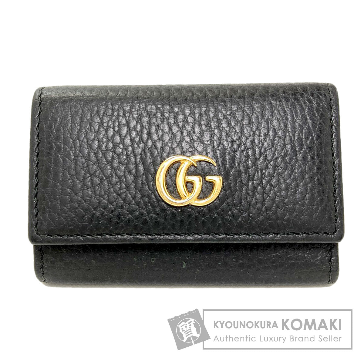 GUCCI 456118 GG Marmont Double G key holder Leather Ladies [Used]