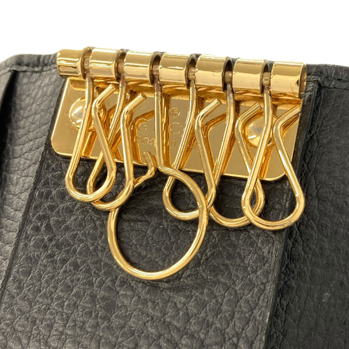 GUCCI 456118 GG Marmont Double G key holder Leather Ladies [Used]