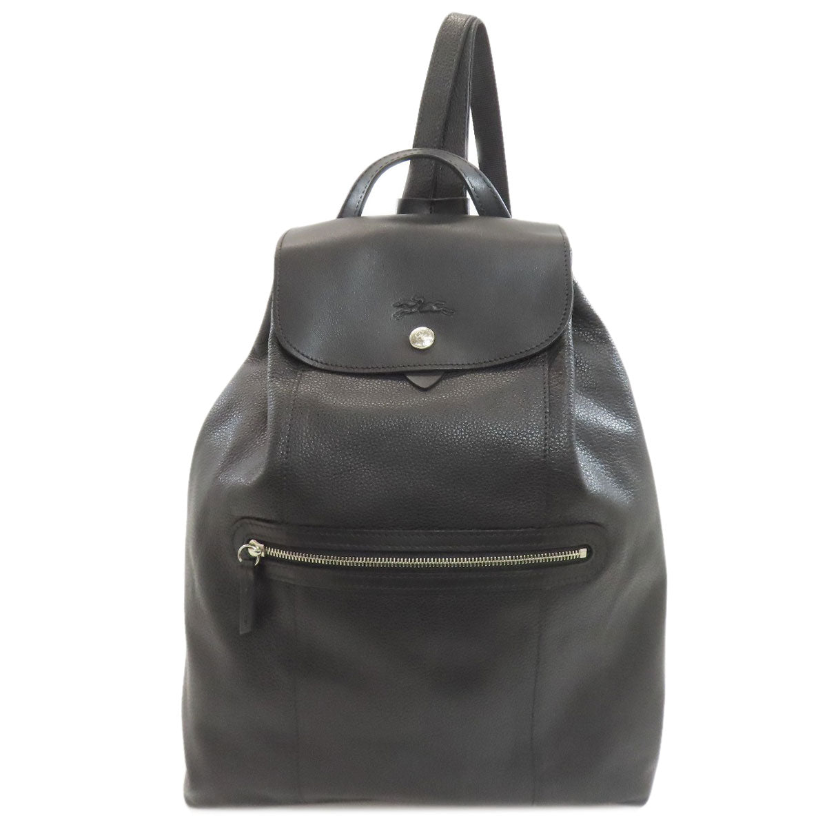 Longchamp logo Backpack Â· Daypack Leather Ladies [Used]