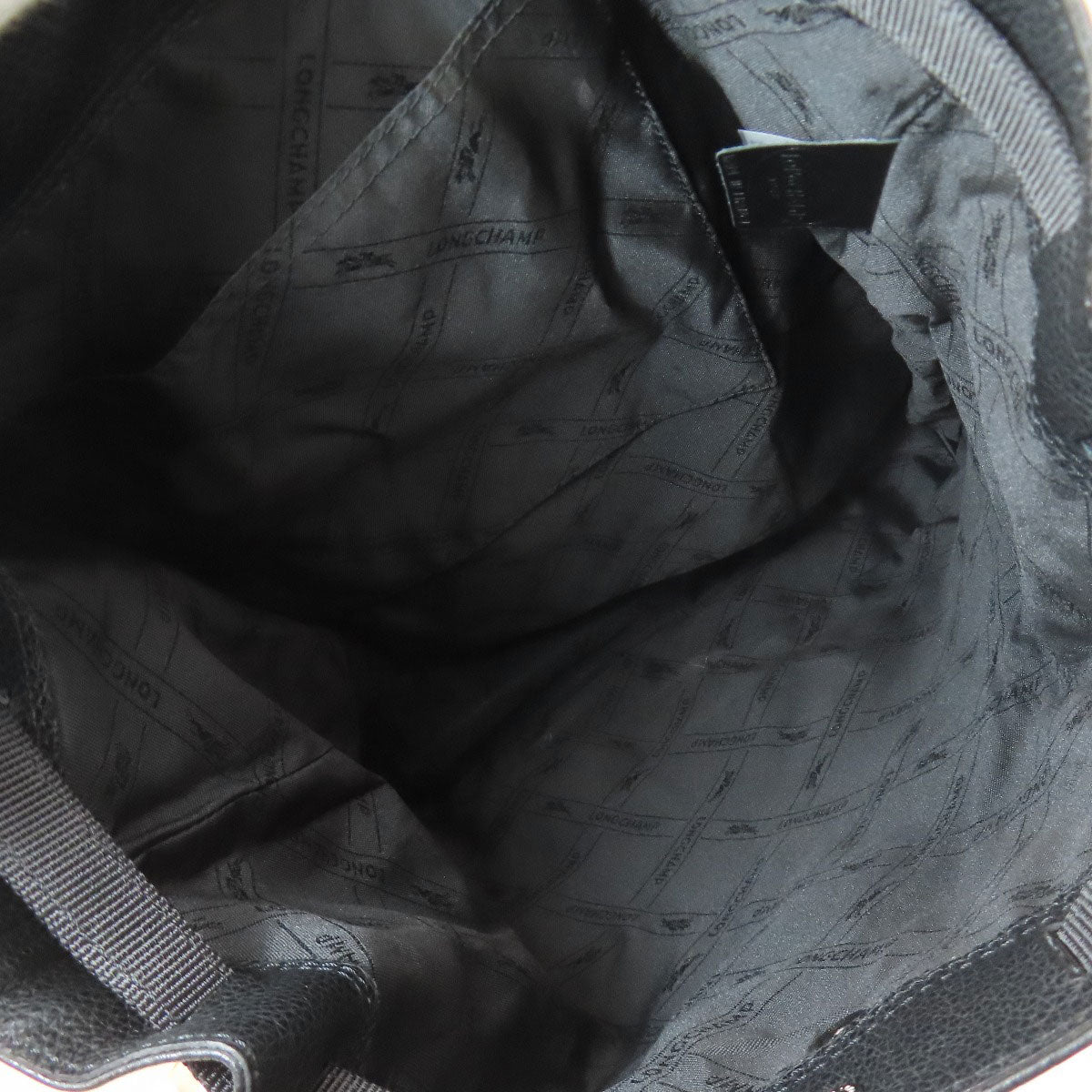 Longchamp logo Backpack Â· Daypack Leather Ladies [Used]