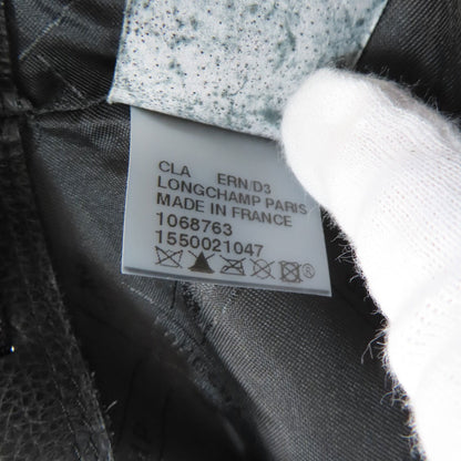 Longchamp logo Backpack Â· Daypack Leather Ladies [Used]