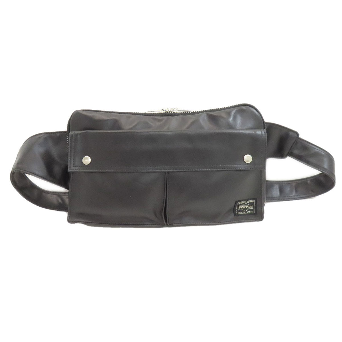 PORTER body bag body bag Coating canvas Ladies [Used]